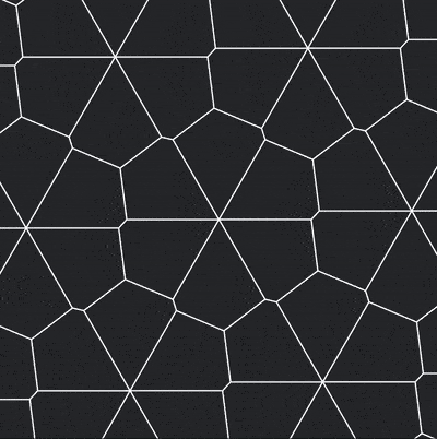 Controlling the shape of a pentagonal tiling by changing one of its parameters.